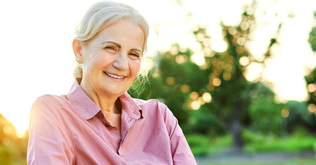 woman smiling in retirement communities