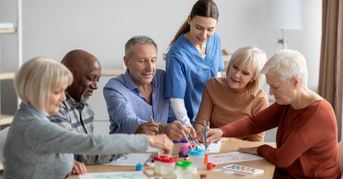seniors playing in retirement communities
